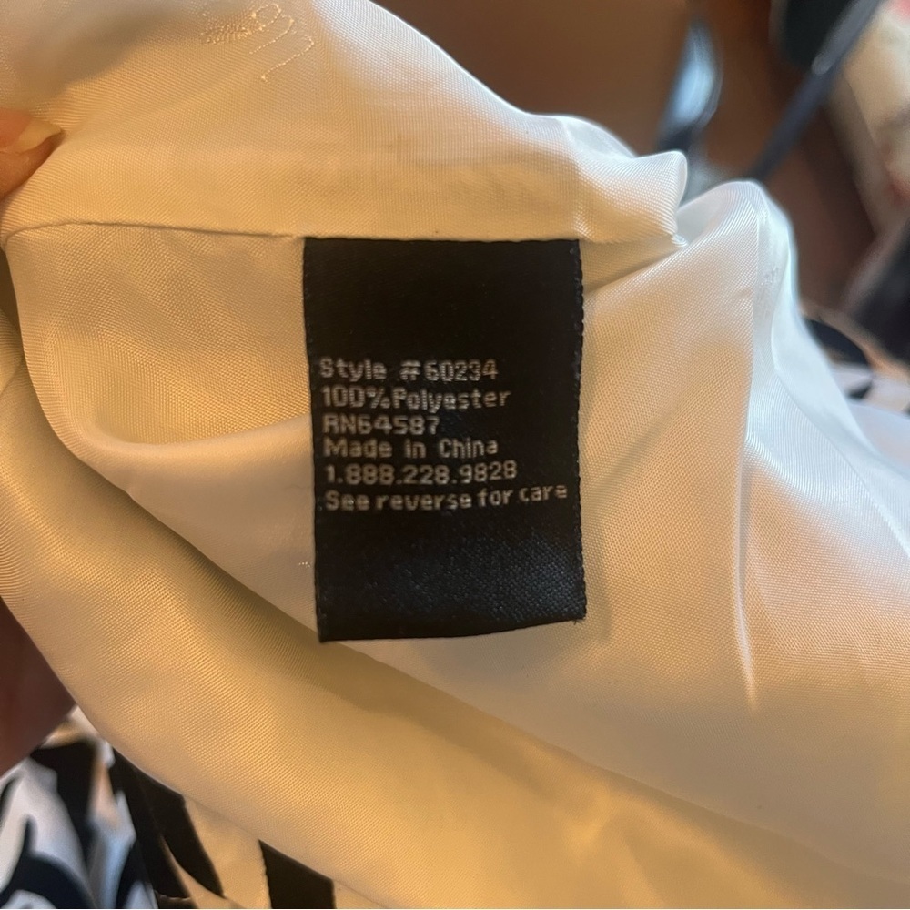 UBU PACK YOUR PERSONALITY Sz L RAINCOAT Zebra Striped Velvet Flocked Trench Tie - Picture 9 of 12